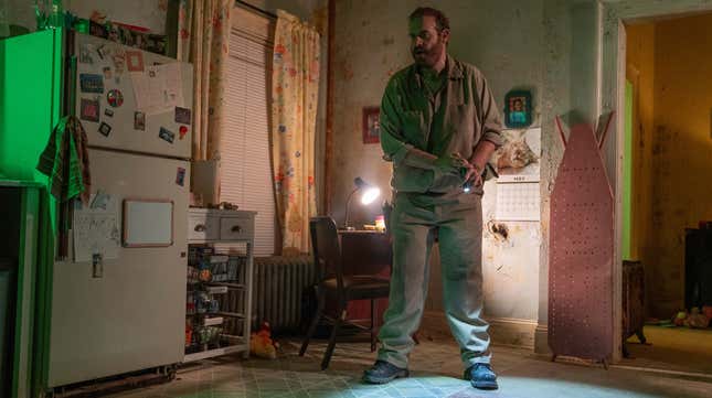 A plumber (Eric Edelstein) confronts the impossible in “Pipe Screams.”