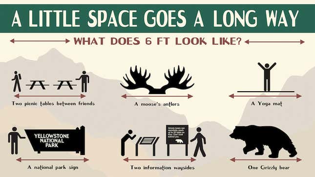 The National Park Service has been rolling out new posters to promote social distancing during the pandemic. They’re pretty great.