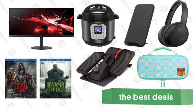 Image for article titled Thursday&#39;s Best Deals: Sony ANC Headphones, 34&quot; Ultrawide Gaming Monitor, Animal Crossing Switch Case, Instant Pot Duo Nova, Cubii Pro Elliptical, and More