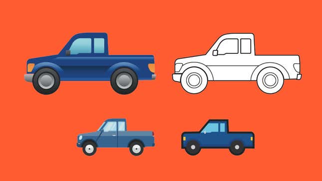 Image for article titled Ford Secretly Created the New Pickup Truck Emoji Because Nothing Is Sacred