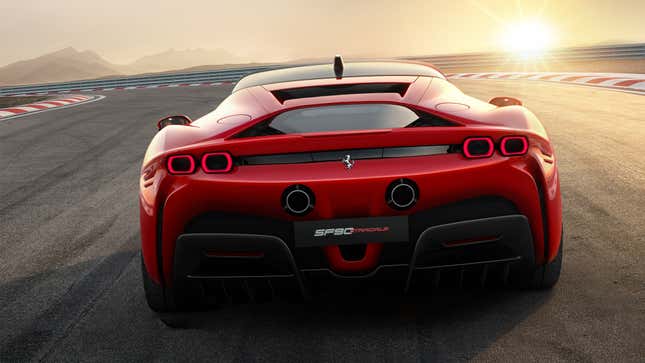 Image for article titled The Ferrari SF90 Stradale Has 986 HP and All-Wheel Drive