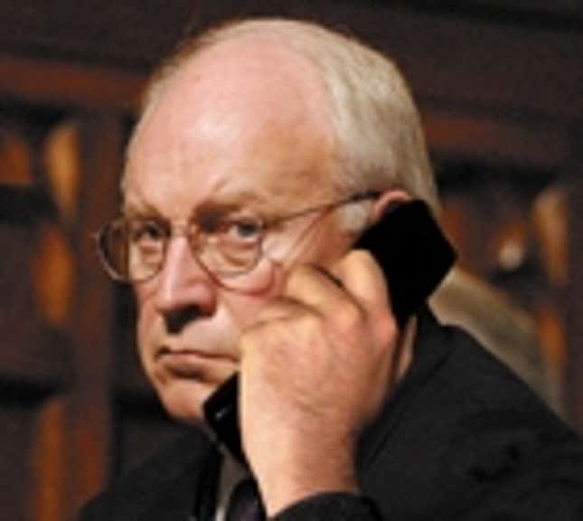 Image for article titled Cheney Suspects Bush Listening In On Other Phone