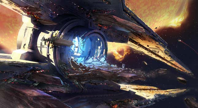 The Almighty is a massive spaceship currently on a collision course with Destiny 2&#39;s social hub.