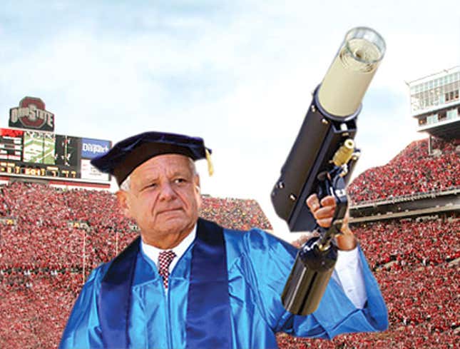 Image for article titled Ohio State Uses T-Shirt Blaster To Pass Out Diplomas