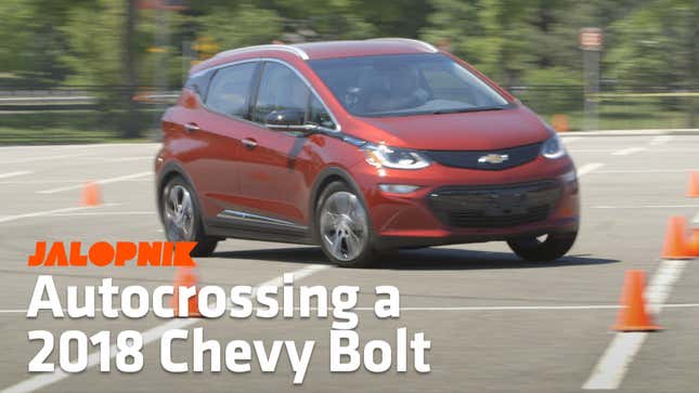 Here's How The Chevrolet Bolt EV Drives When It's Pushed To Its Limits In A Parking Lot