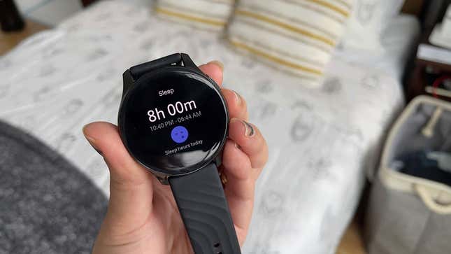 At launch, you can only track sleep on the wrist and you can’t view historical data.