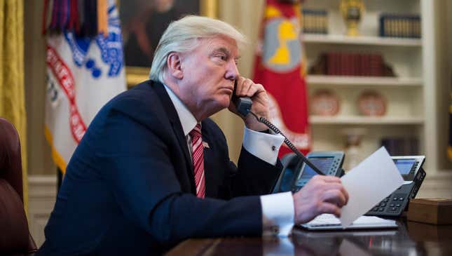 Image for article titled ‘What Were We Talking About Again?’ Says Trump 15 Seconds Into Phone Call To Family Of Fallen Soldier
