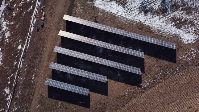 The CannonBall Community Solar Farm sits three miles from the Dakota Access Pipeline and on the Standing Rock Sioux Tribe Indian Reservation.