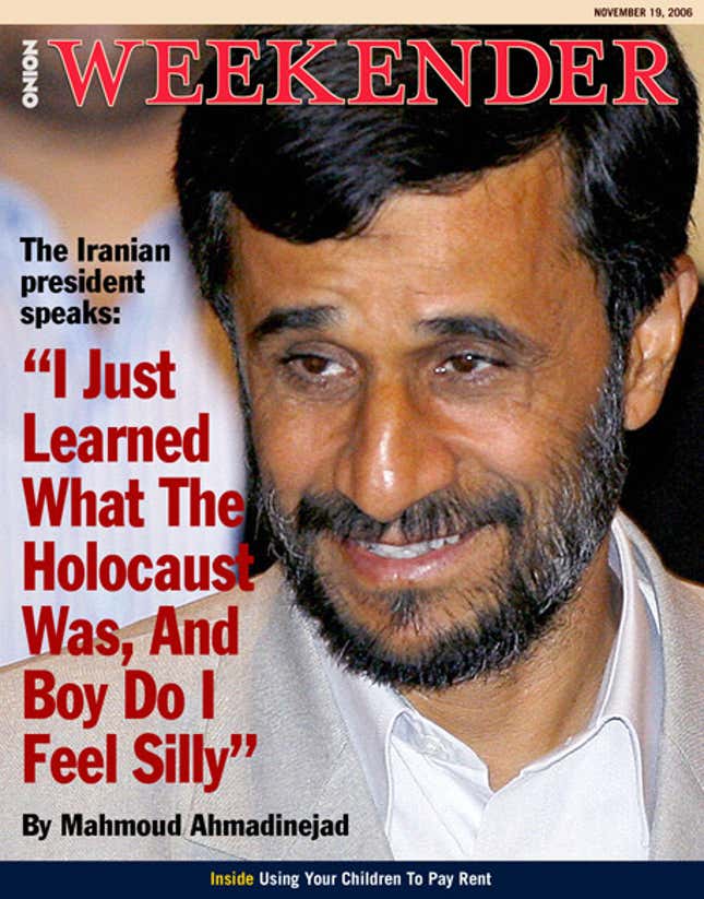Image for article titled &quot;I Just Learned What The Holocaust Was, And Boy Do I Feel Silly&quot;