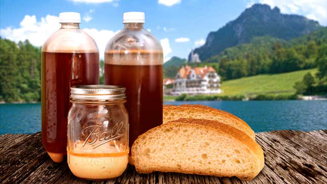 Image for article titled Tired of baking? Turn your sourdough starter into kvass