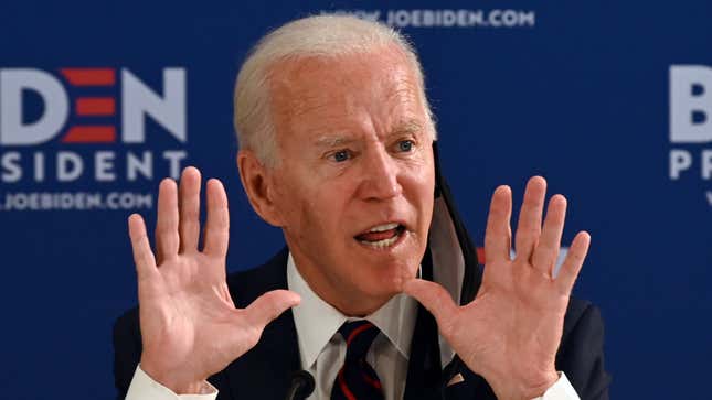 Image for article titled Buckle Up, Zuck, Now Joe Biden Is Gonna Petition the Heck Out of You