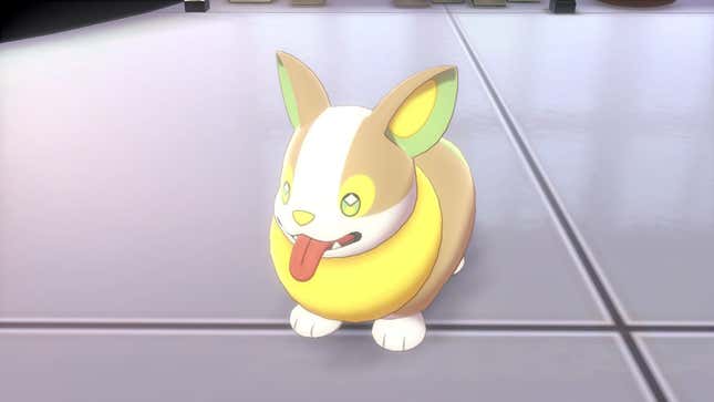 Sí, este es un pokémon Corgi. Su nombre es Yamper y la Reina de Inglaterra posiblemente estaría encantada con él.
