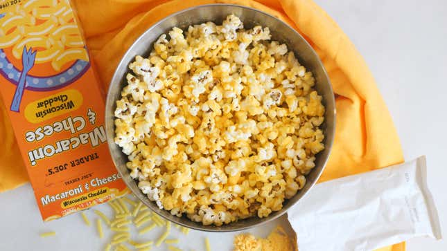 Image for article titled Season Popcorn With Macaroni and Cheese Powder