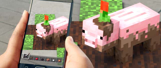 Image for article titled Walking Around Minecraft Earth Feels Amazing
