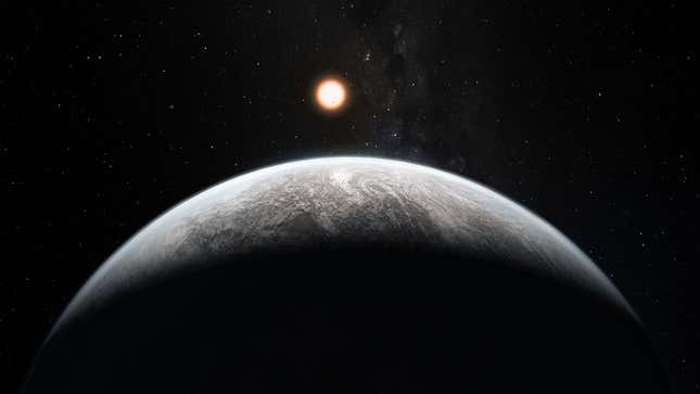 Artist’s impression of an Earth-like exoplanet. 