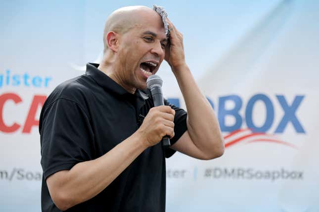 Image for article titled Mental Health Evaluation Ordered After Cory Booker Reveals His Top Five Favorite Rappers