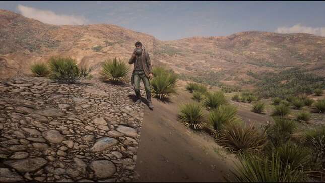 Image for article titled Red Dead Online Players Escape Game World, Find Beautiful Desert Paradise