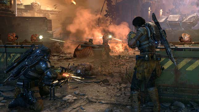 Image for article titled Gears of War Isn&#39;t As Fun Without The Chainsaw Gun