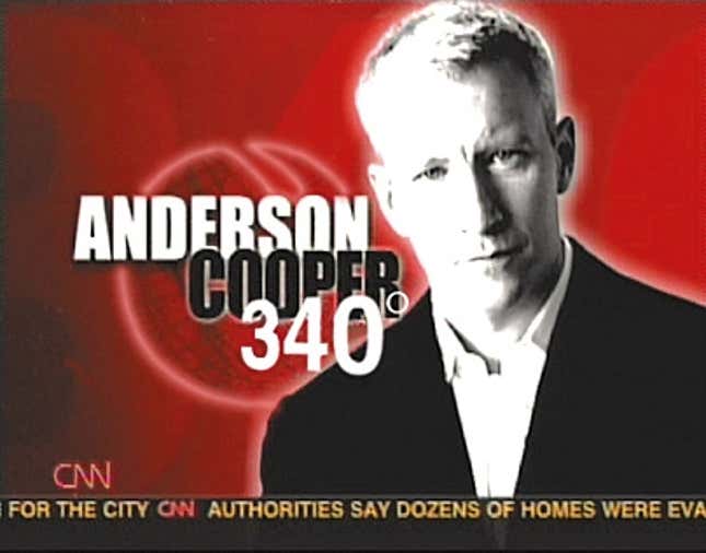 Image for article titled CNN Accused Of Ignoring Certain Issues On Anderson Cooper 340°