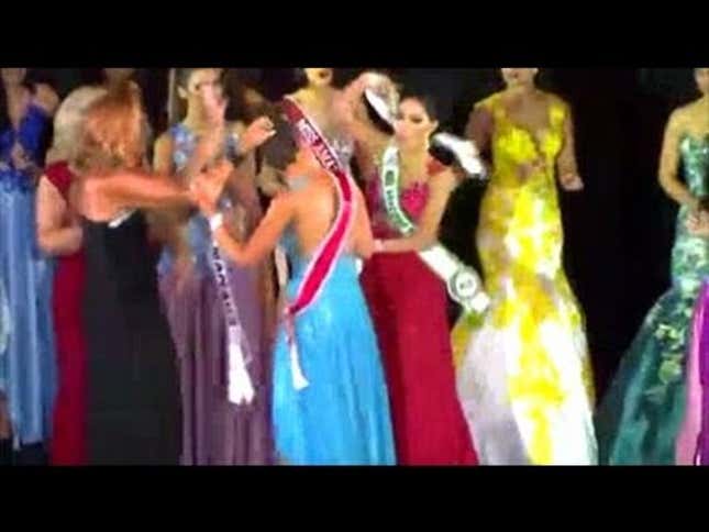 Beauty Pageant Runner-Up Yanks Crown Off Winner's Head, Has No Regrets