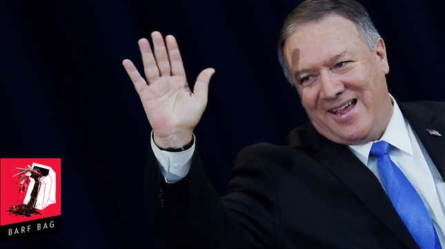 Image for article titled Mike Pompeo Says Mean Lady Reporters Can&#39;t Come on His Super Fun Airplane Trip