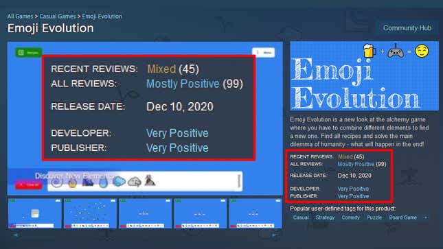 Image for article titled Something’s Fishy About This Steam Game’s ‘Very Positive’ Reviews