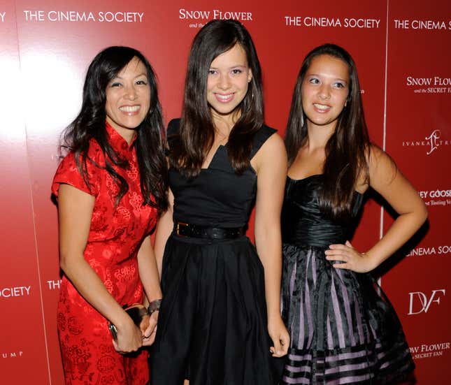 Writer Amy Chua, left, and daughters Sophia Chua-Rubenfeld and Louisa Chua-Rubenfeld on Wednesday, July 13, 2011 in New York.