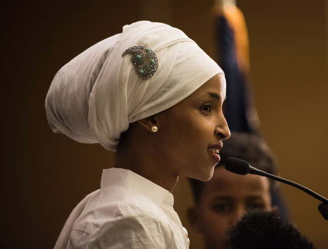 Image for article titled Ilhan Omar Thankful For Colleagues Educating Her On Painful History AIPAC Lobbyists Have Had To Endure