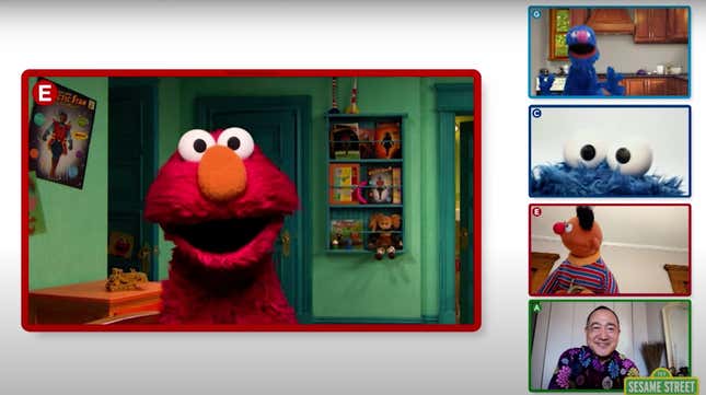 Image for article titled Check Out Elmo&#39;s Pandemic &#39;Playdate&#39; Special