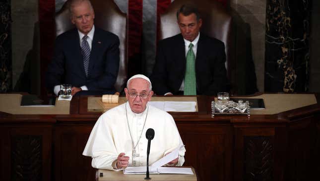 Image for article titled Highlights Of Pope Francis’ Speech To Congress