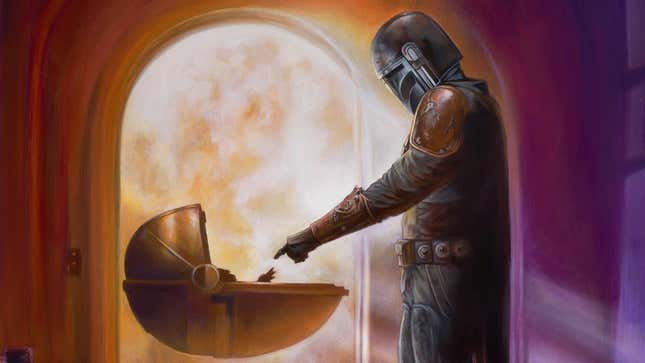 Thomas Kinkade's Studio Is Painting <i>The Mandalorian </i>Now, Seriously