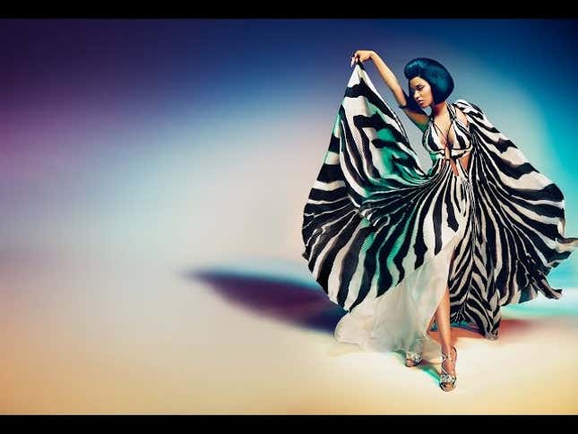 Watch Nicki Minaj's Flowing Roberto Cavalli Fashion Campaign
