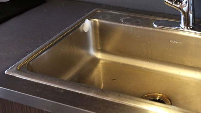 Image for article titled Ice Cube Thrown Into Sink Flies Up Side Like Skateboarder Shredding Half-Pipe