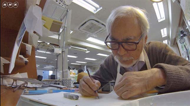 Imagen para el artículo titulado Hayao Miyazaki ya ha hecho la mitad de la nueva película de Ghibli, How do you Live?