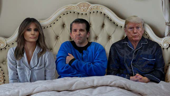 Image for article titled Frightened Don Jr. Asks If He Can Sleep In Dad’s Bed After Bad Dream About Being Indicted