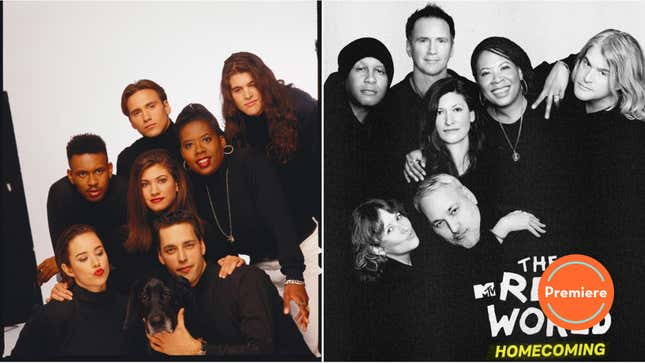 The original The Real World cast, then and now. (Photos: MTV)