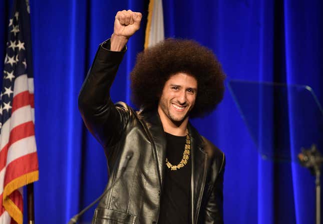 Image for article titled #ImWithKap: Nike’s Market Value Jumps $3 Billion After Colin Kaepernick Gets Betsy Ross Sneakers Pulled From Shelves