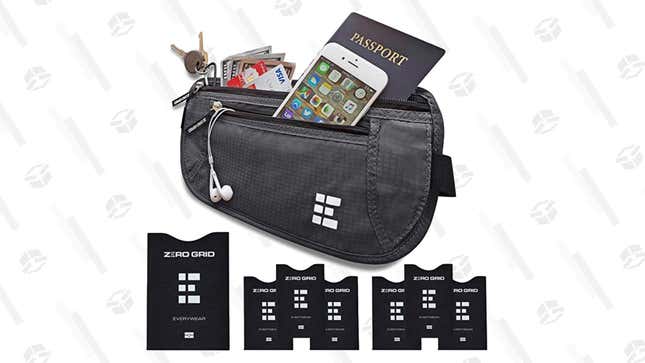 Zero Grid Money Belt | $15 | Amazon | Clip the $1 coupon and use code 2IBOOO3P