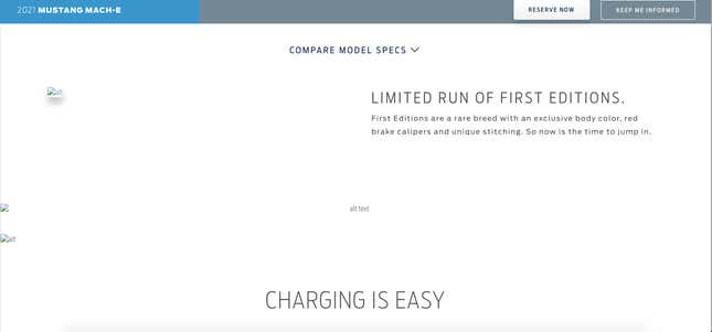 Image for article titled 2021 Ford Mustang Mach-E: Here's The Car, Price And 0-60 Times Before You're Supposed To See It