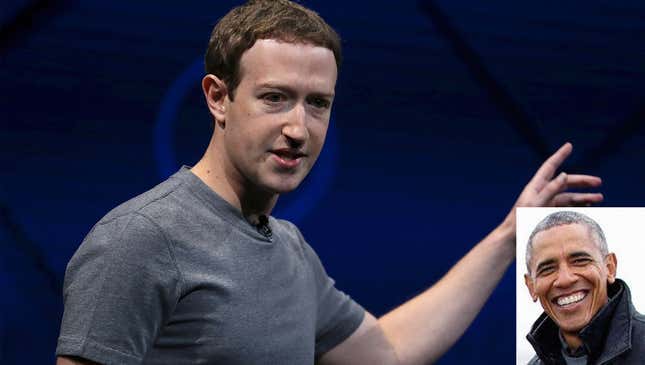 Image for article titled Facebook Addresses Accusations Of Silencing Conservative Voices By Deleting Barack Obama’s Profile