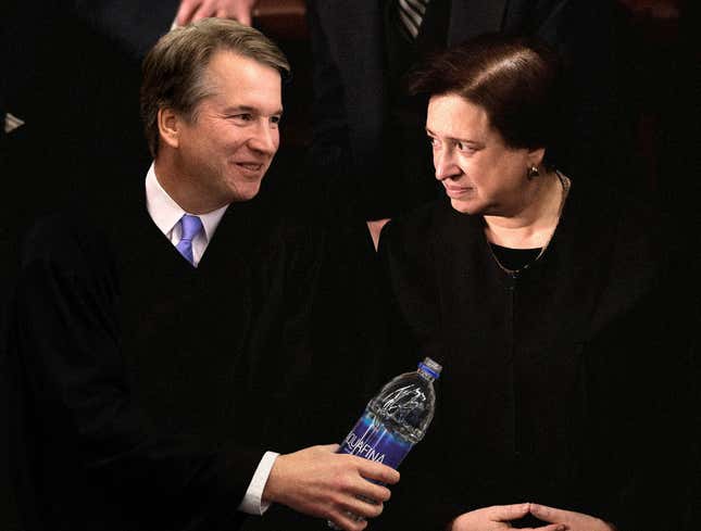 Image for article titled Kavanaugh Offers Elena Kagan Pull Of Vodka From Aquafina Bottle