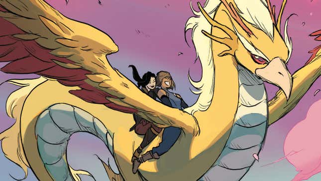 Korra and Asami go on a high-flying first date.