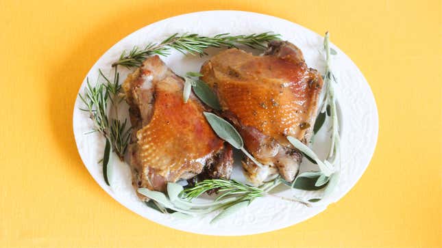 Image for article titled This Thanksgiving, Confit Your Dark Meat