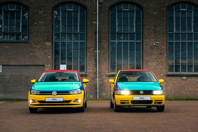 Image for article titled Volkswagen Builds A One-Off Harlequin Polo To Splash Color On A Gray World