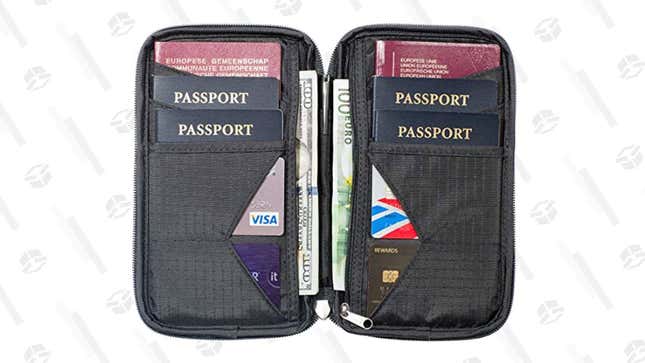 Travel Wallet &amp; Family Passport Holder | $16 | Amazon | Use promo code FAMTRAVEL
