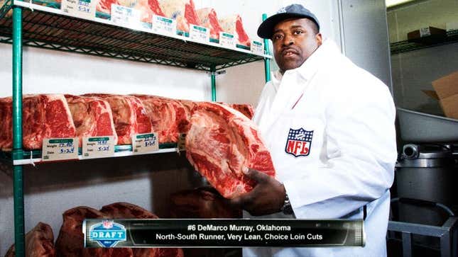 Image for article titled ESPN Draft Butcher Breaks Down 2011 Draft&#39;s Top Running Back Into Roasts, Steaks