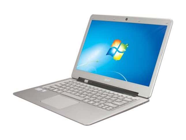 Eñ Acer Aspire S3, uno de los primeros ultrabooks.