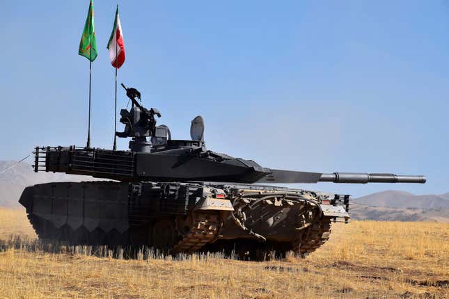 The Karrar main battle tank. Alleged by Iran to be better than the Russian T-90MS tank, it was reportedly developed in less than one year.