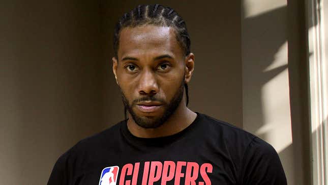 Image for article titled Kawhi Leonard Misses Second Consecutive Family Game Night Citing Load Management