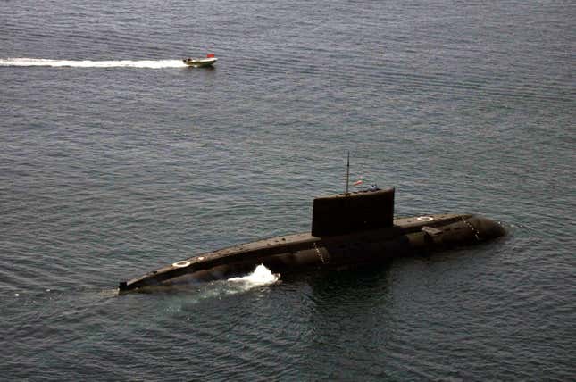 One of Iran’s three Kilo-class submarines. The condition of Iran’s submarine fleet is unknown.
